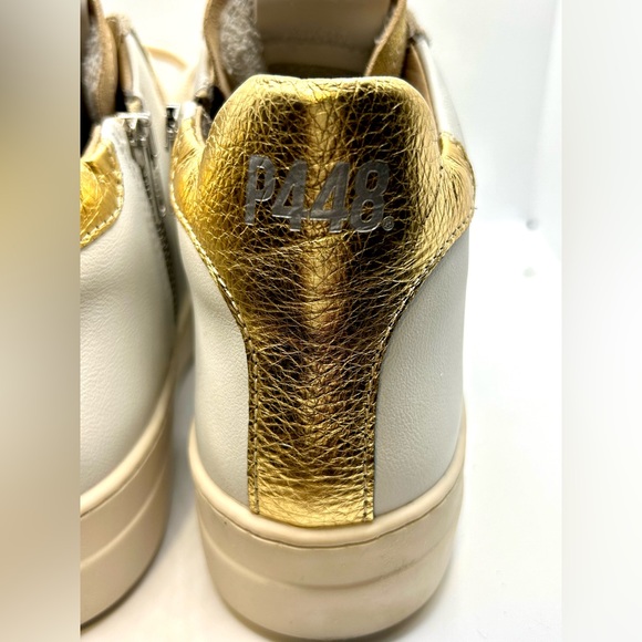 P448 Theamid Hightop Sneaker Color: Millenium/Ivory Size:EU 40 / US 9.5-10 - Picture 15 of 16